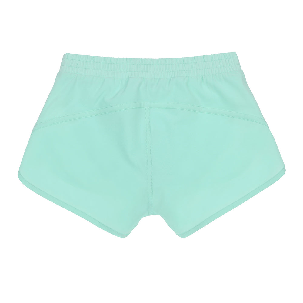Girls Turquoise Recycled Fibre Shorts with Internal Brief