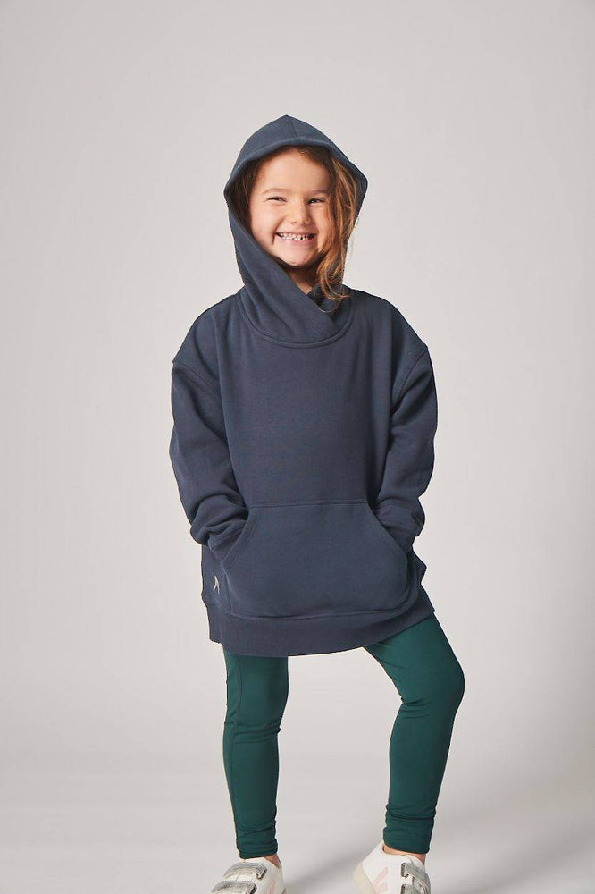 Personalised jumpers with puff print. Oversized Super-Soft Hoodie - NAVY - School Active Sports