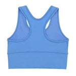 Girls Periwinkle blue racer back sports crop top bra
