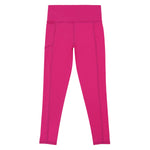 Pretty and contemporary magenta pink leggings are a staple activewear essential for any pink girl. Personalise your girls pink sports tights with your name or initials. Our focus on trendy, sophisticated, minimal activewear is reflected in our girls sports tights. Our girls leggings are perfect for school holidays, ballet, tennis, sports, yoga, gymnastics, running, dancing, after practice and exploring outdoors.