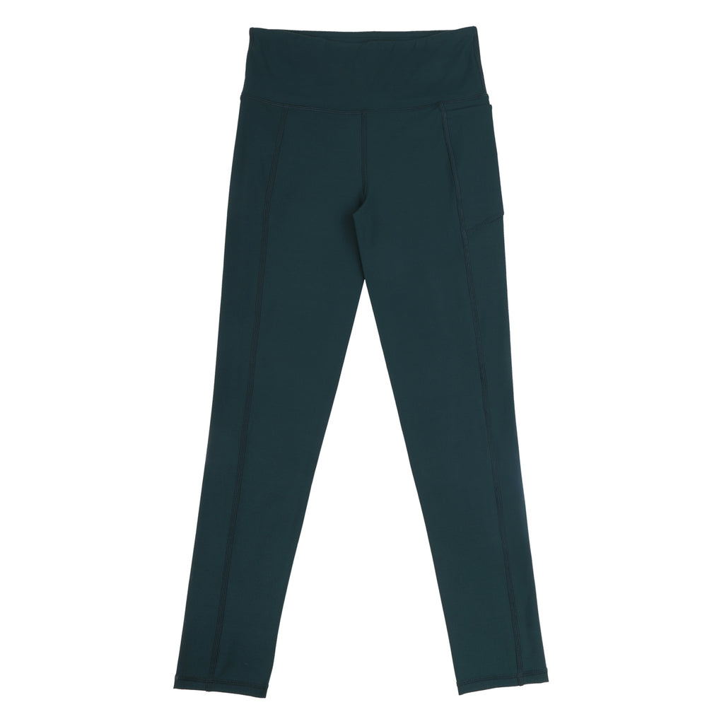 Girls Forest Green Long Leggings
