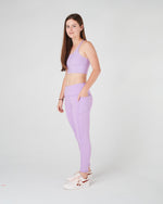 Purple mauve long running girls tween leggings with side pocket .jpg