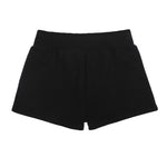 Girls Black Fleece Shorts