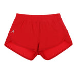 Girls Red Recycled Fibre Shorts with Internal Brief