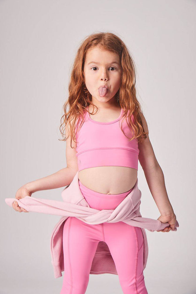 Girls Candy Pink Crop Top
