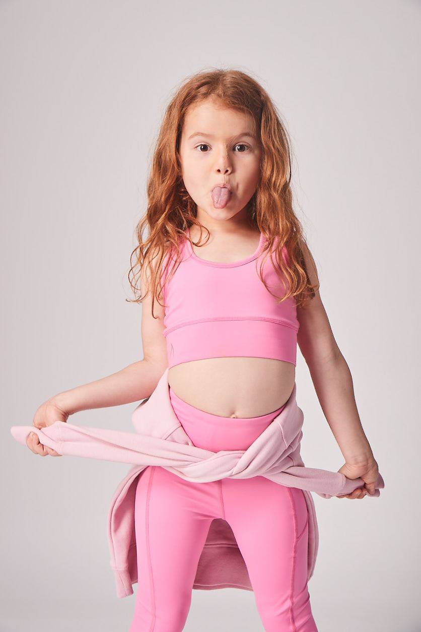 Kids Girls Gymnastics Sports Outfit Workout Tanks Top Leggings Set
