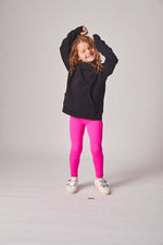 Oversized Super-Soft Hoodie  personalised jumpers with puff print - BLACK - School Active Sports
