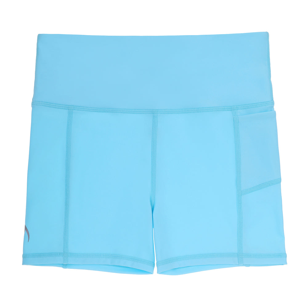 Girls Ice Blue Sports shorts light blue netball shorts and gymnastics shorts