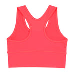 Girls Neon Orange racer back sports crop top bra