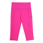 Girls Neon Pink 3/4 Leggings