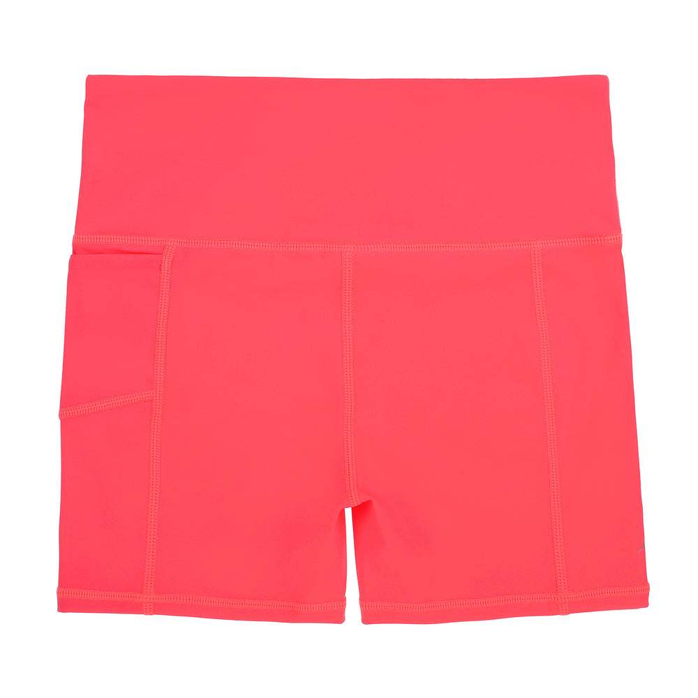 Neon Orange gym sports shorts athletics girls+girls orange netball shorts