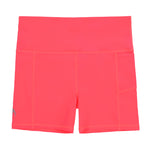 Neon Orange gym sports shorts athletics girls+girls orange netball shorts