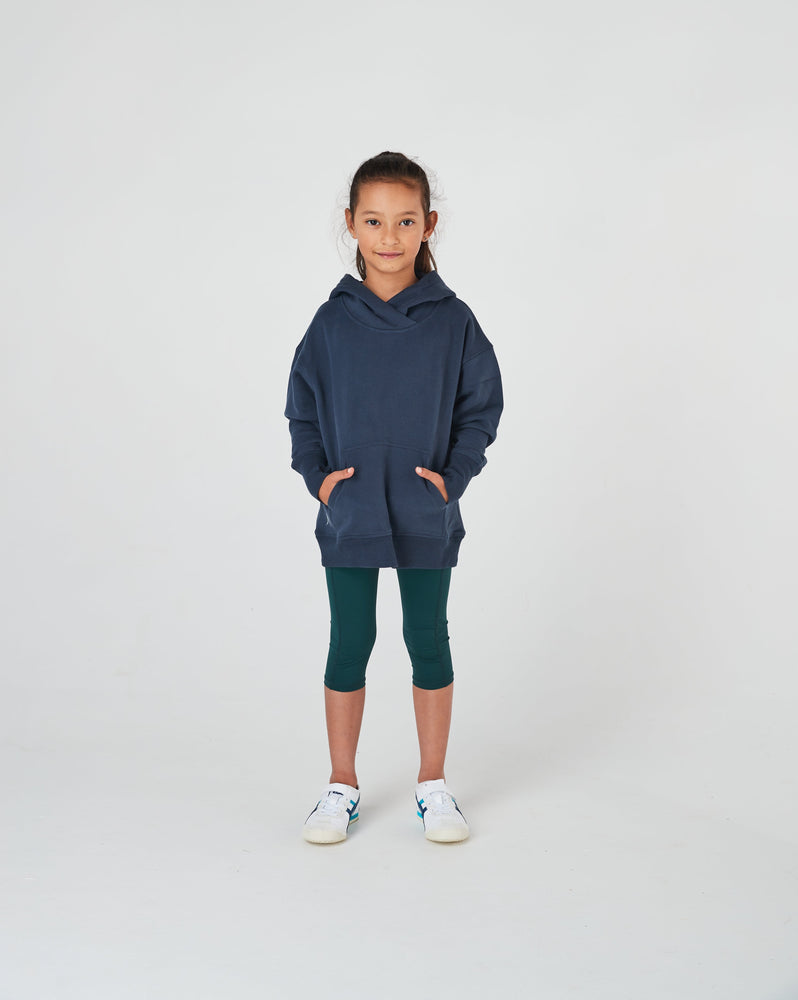 3/4 length Bottle Green and Forest Green leggings – perfect for school uniforms and active sportswear.