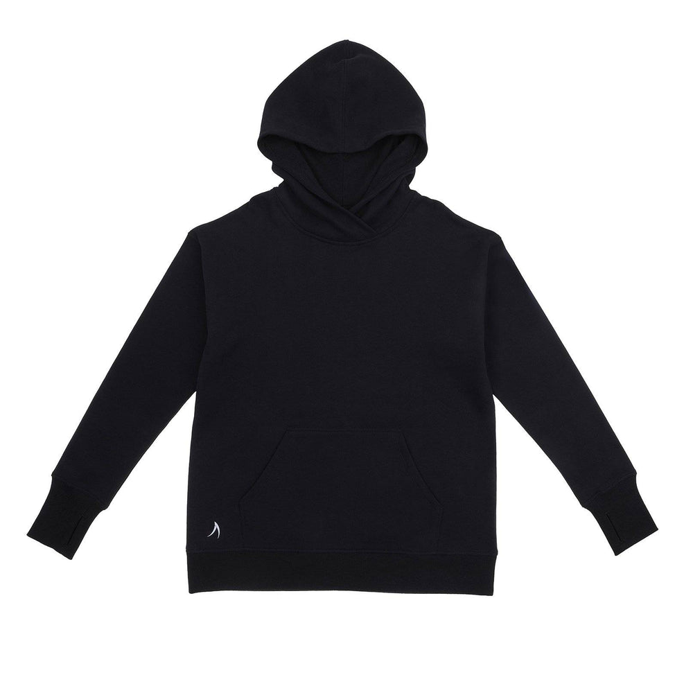 Oversized Super-Soft Hoodie personalised jumpers with puff print - BLACK - School Active Sports